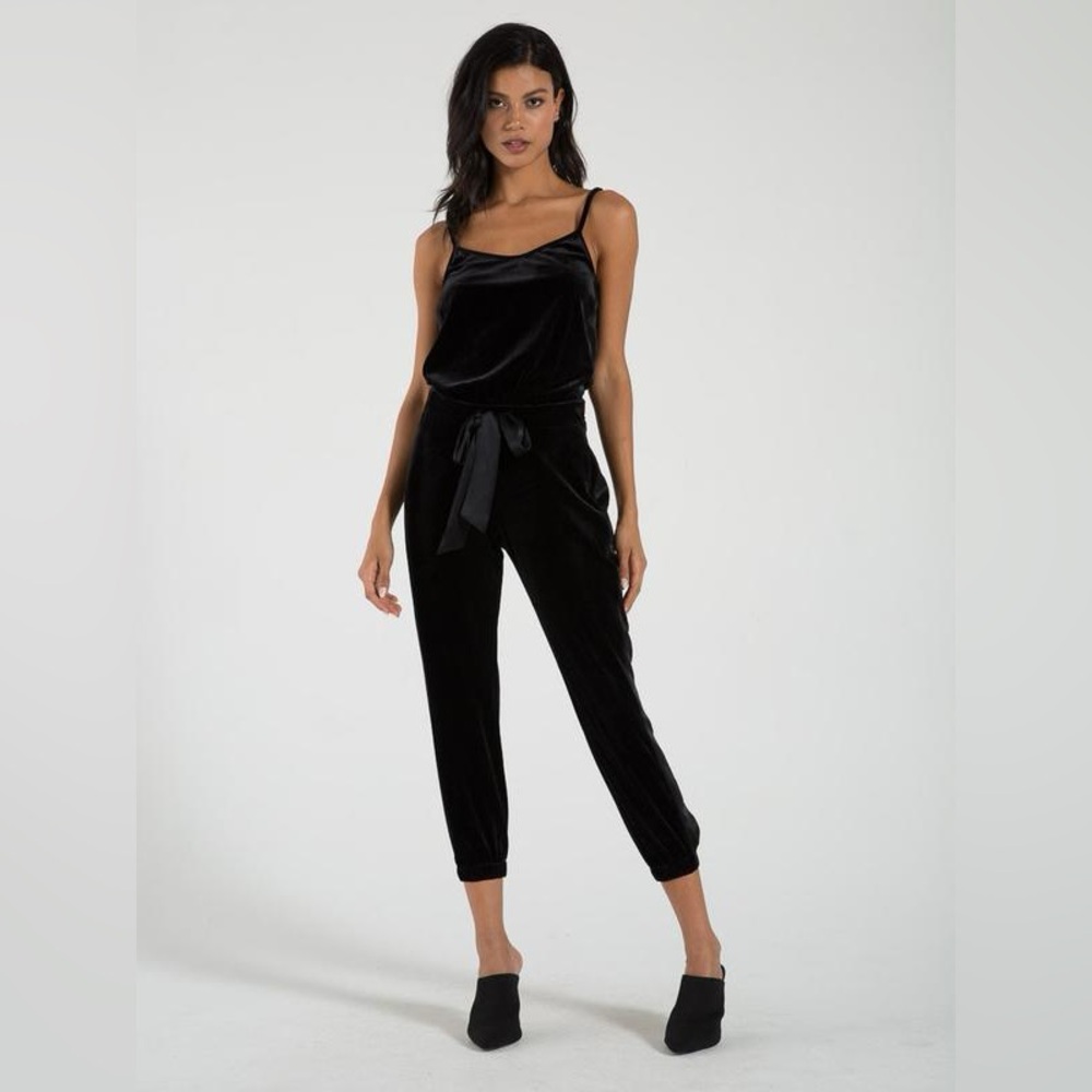 Philanthropy N:Philanthropy Christopher Jumpsuit in velvet Black Cat XS